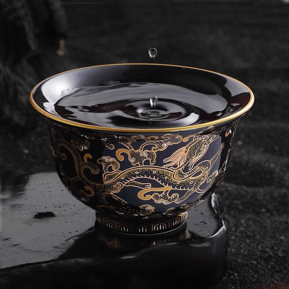 Nancy Ancient-Style Gilded Lift-Beam Ceramic Tea Set