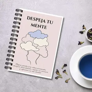 Spanish Language Mental Healing Journal, Guided Writing Workbook for Emotional Regulation, Mindfulness Meditation Prompts, Anxiety Relief Tool