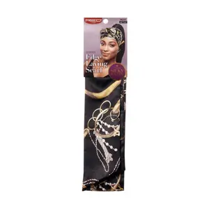 Red Silky Satin Edge Scarf Luxury