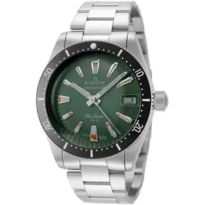 Edox Unisex SkyDiver 38mm Automatic Watch 80131-3NM-VI
