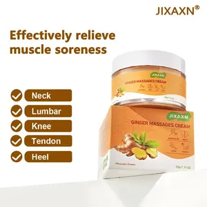 Jixaxn Ginger Cream 50g - Soothes Joints Feet Hands Pure Ginger & Plant Essence Extracts Daily Body Care for Muscle Soreness Relief summerwins