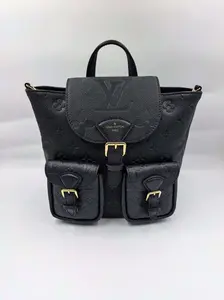 Pre-owned Louis Vuitton leather Backpacks Backup Backpack Monogram Empreinte Black (BF 12Z) Q01102