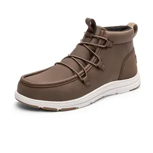 Dream Pairs Winter Comfort Men’s Boots Stay Warm and Stylish Boy Footwear Lace Soft Closed Bathroom Nail Walking Shoes