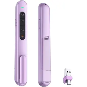Presentation Clicker for PowerPoint, RF 2.4GHz USB C  Presenter Remote with Volume Control, PowerPoint Clicker Slide Advancer for , Windows, Laptop, Keynote