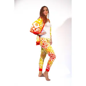 Yellow Sunburst Joggers