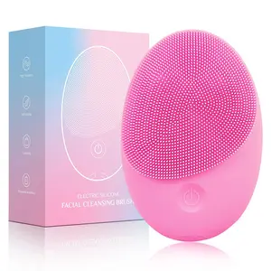 💧Electric Silicone Facial Cleansing Brush｜Deep Cleansing + Massage Dual Function｜Waterproof & Portable, Ideal for Travel｜Battery-Powered with Long-Lasting Endurance | Facial Cleaning Tool | Facial Pore Cleaner | Facial Care Instrument