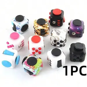 Colorful 6-Sided Finger Cube Dice, Novel Magic Die Toy, Anxiety Sensory Toy, Fidget Stress Relief, Kids and Adults Gift