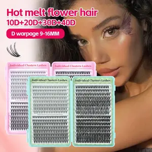640 Cluster High Capacity D-Curve Individual False Eyelashes, Natural Dense Fake Lashes Bulk, Various Sizes Available