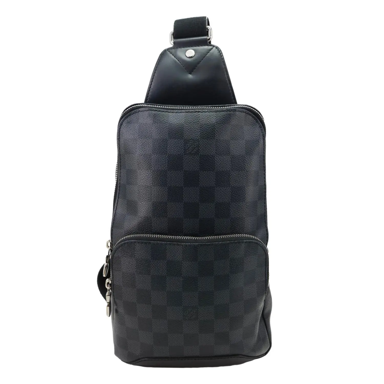 Pre-owned Louis Vuitton Damier Graphite Backpacks Avenue Sling Backpack Bag Black