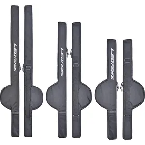 Portable Folding Fishing Rod Case Fishing Pole Bag Tackle Protective Cover Special for Fishing Poles with Reels 3 Size (Medium)