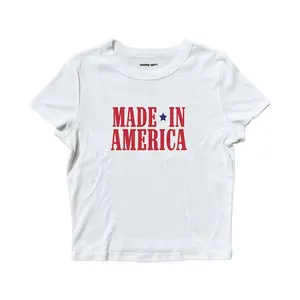 Made In America Baby Tee | Country Concert Graphic Tee | Cropped Country Music Shirt