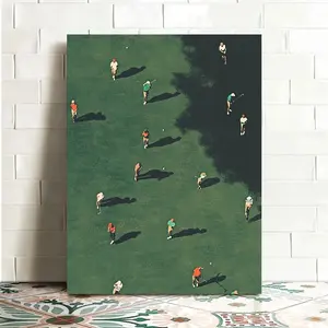 1 Piece 2D Flat High-Definition Print, Golf Course Scene Decorative Painting with Frame, Canvas Painting, Poster, Artwork, Can Be Hanged Directly, Home Decoration, Wall Art, Room Decoration, Ideal Gift, Living Room, Bedroom, Office Decoration