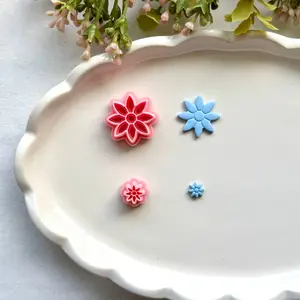 Flower Clay Cutter | 0.2mm Precision Blade, PLA+ Durable 3D Printed Tool