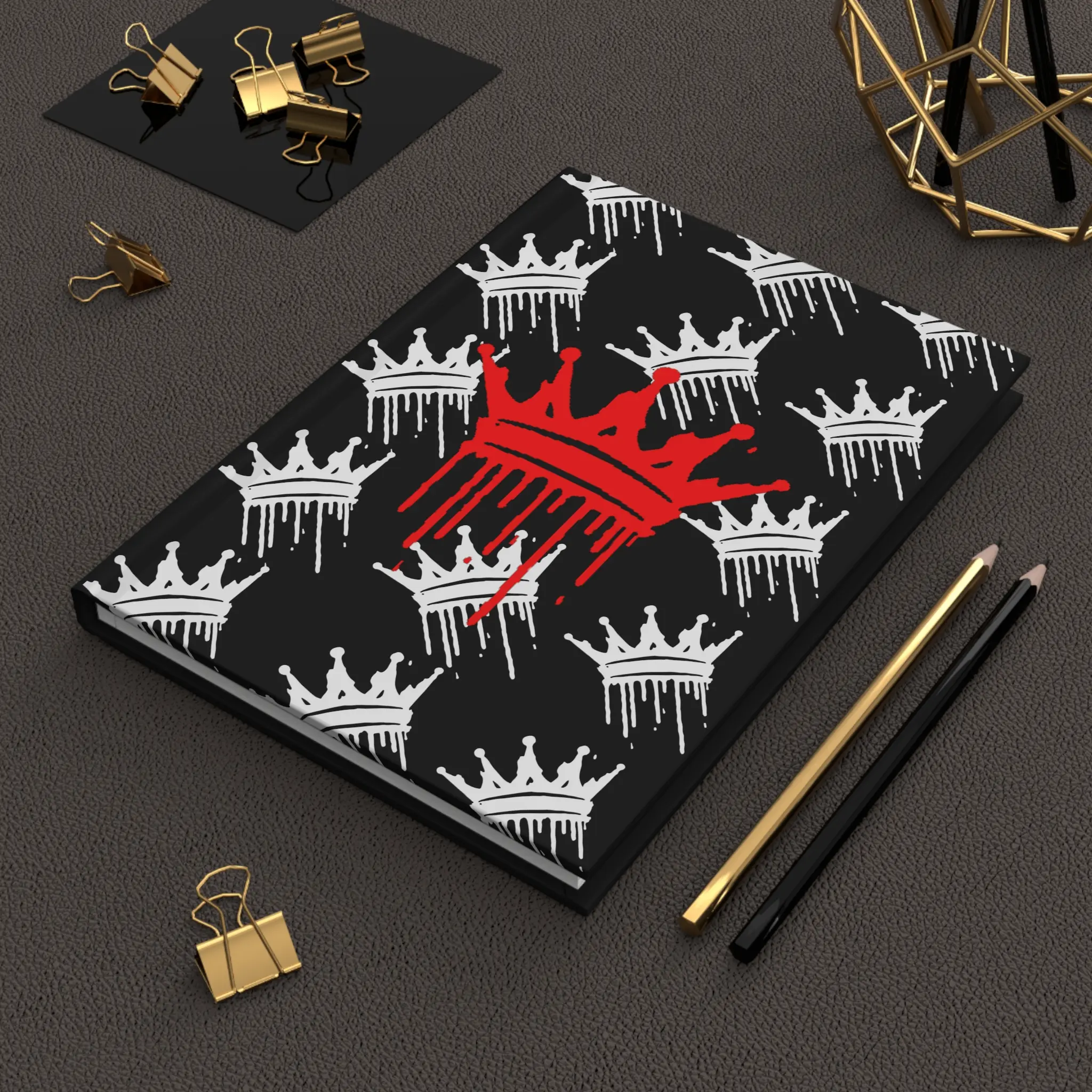 RED CROWN Blank Journal for Writing and Sketching - Hardcover Matte Journal, Notebook, Diary, Sketchbook, Scrapbook, 5x7 inches