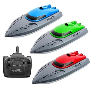 2.4GHz Remote Control Boat, 1 Box High Speed Racing Boat, Waterproof Remote Control Boat, Outdoor Swimming Pool Boat Toy, Birthday Gift for Boys & Girls