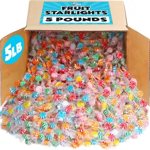 Fruit Flavored Starlights Candies - 5 Pounds - Assorted Flavors Hard Candy - Individually Wrapped Suckers - Colorful Treats for Candy Buffet, Offices