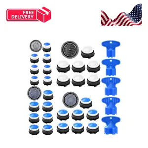 28 pcs Faucet Aerators with 5 Pcs Faucet Aerator Key Aerators, M16.5 18.5 21.5 24 mm