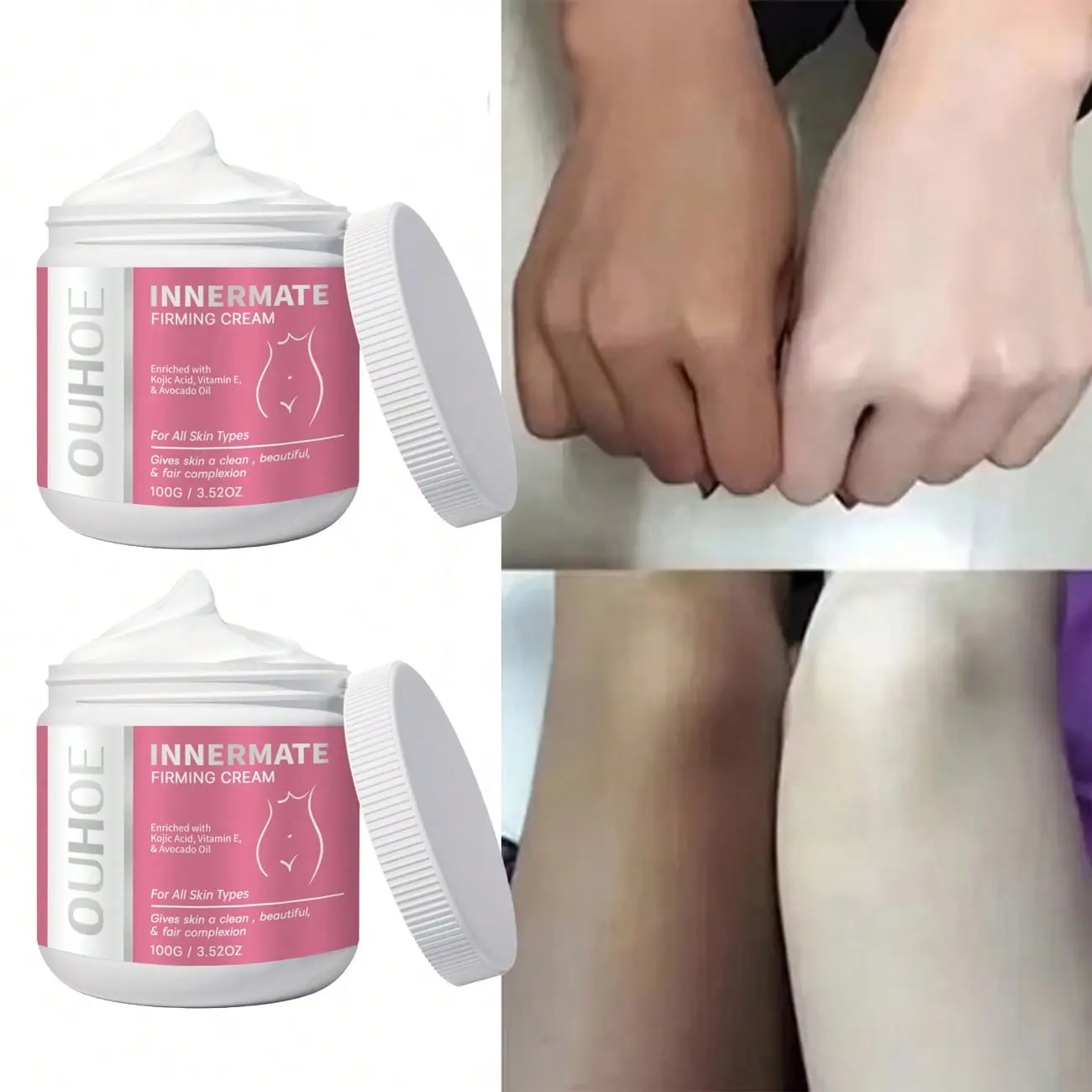 100g Innermate Firming Cream, Nourishing Moisturizer, Improves Dull Uneven Body Skin for All Skin Types