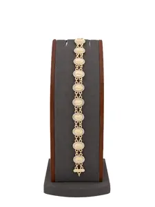 8-Inch Virgin of Guadalupe Bracelet in Gold Overlay