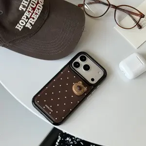 Stars 3D Bear Case Compatible with Apple iPhone 17 Pro Max, Creative & Fashionable Phone Cover, Durable Protective Design