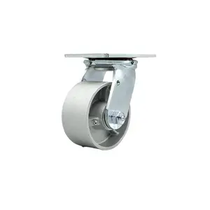 Service Caster MCM-SCC-30CS420-SSR Replacement for McMaster Carr Caster 2408T31 - Swivel Top Plate Caster with 4 in. Semi Steel Cast Iron Wheel - Heavy Duty Replacement Caster - 1000 lbs Capacity