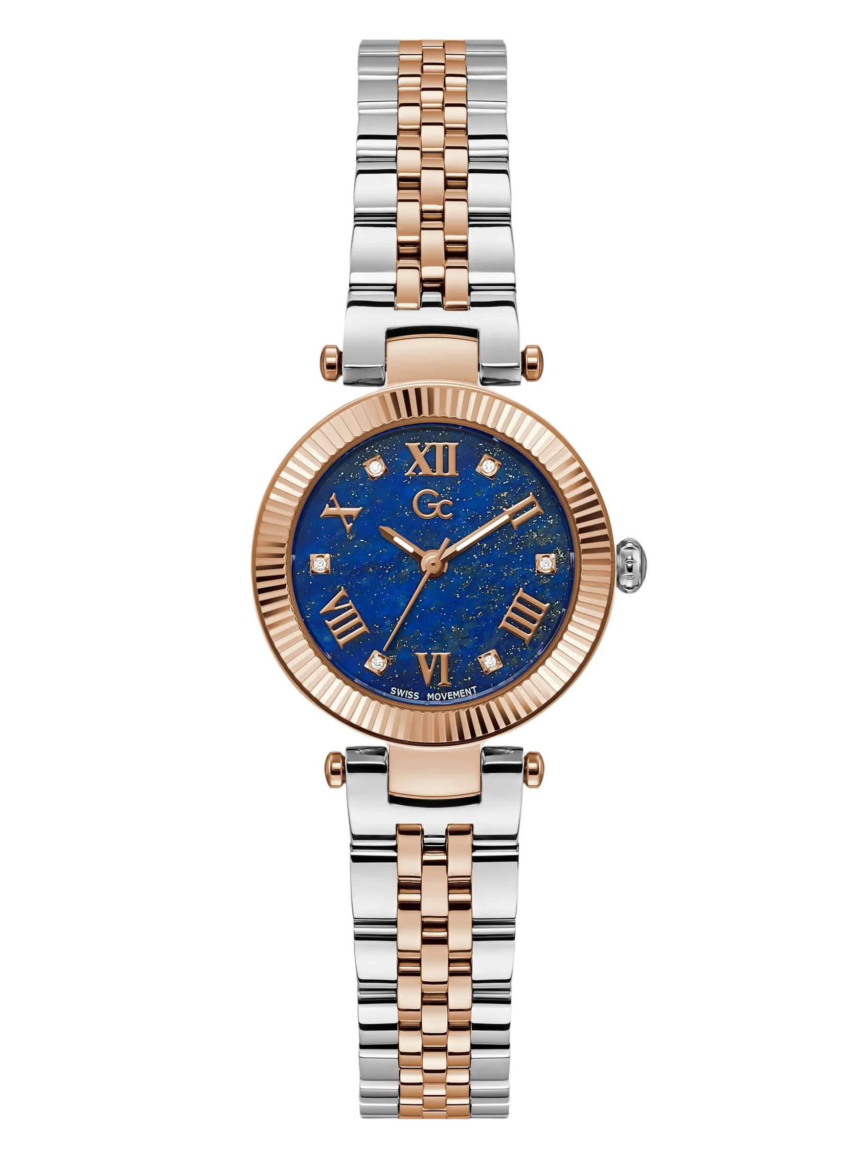 GUESS Female Gc Lapis Lazuli Gemstone Analog Watch