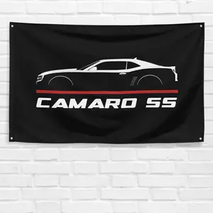 Camaro SS 2010-2013 3x5 ft Hanging Lightweight Flag, Garage Wall Decoration, Room Decorations, Festive Birthday Gift Banner