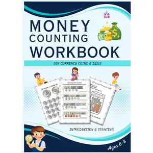 Money Counting Workbook: Counting book for kids to learn counting coins and dollar