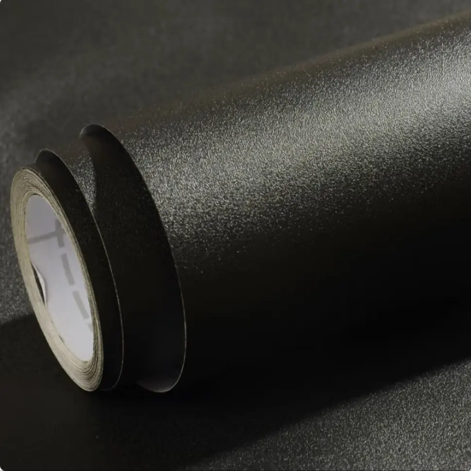 Carpet Paper Roll with Matte Contact Adhesive, Removable Self-Adhesive Vinyl Film, Covers Office Desk Furniture Cabinets