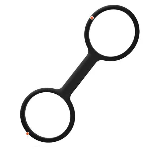 Unisex Adjustable Classic Silicone Slip-On Handcuffs - 2.3 in Inner Diameter, Stretchable, Flexible Novelty Gag Toy for Prank Play