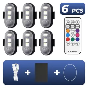 Auto Motorcycle Universal LED Warning Light 7 Color Strobe Flashing High Visibility Device for Vehicles 9004 Headlight Bulbs Amber Lights 9003 Bulb Headlight Cover D2s Headlight Bulb 5000k