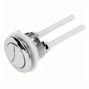 1pc 38mm/1.49inch Dual Flush Toilet Round Valve Push Button Water Saving Shut Off Tool ABS Bi-Crescent For Bathroom Toilet Cisterns