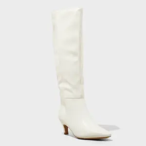 Women's Kendra Kitten Heel Tall Dress Boots with Memory Foam Insole - Universal Thread