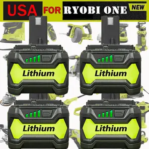 High quality 1-4Pack For RYOBI P108 18V 6.0Ah High Capacity Battery 18 Volt Lithium ion