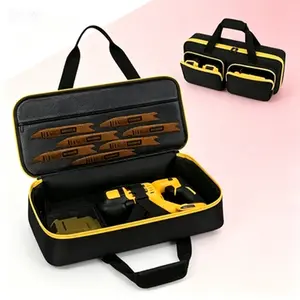 Universal Storage Bag for Reciprocating Saw, Heavy Duty Carrying Case Compatible with 20V 60V Sawzall Tools, Multiple Accessory Pockets for Blades and Charger, Tool Organizer Case for Cordless Reciprocating Saw