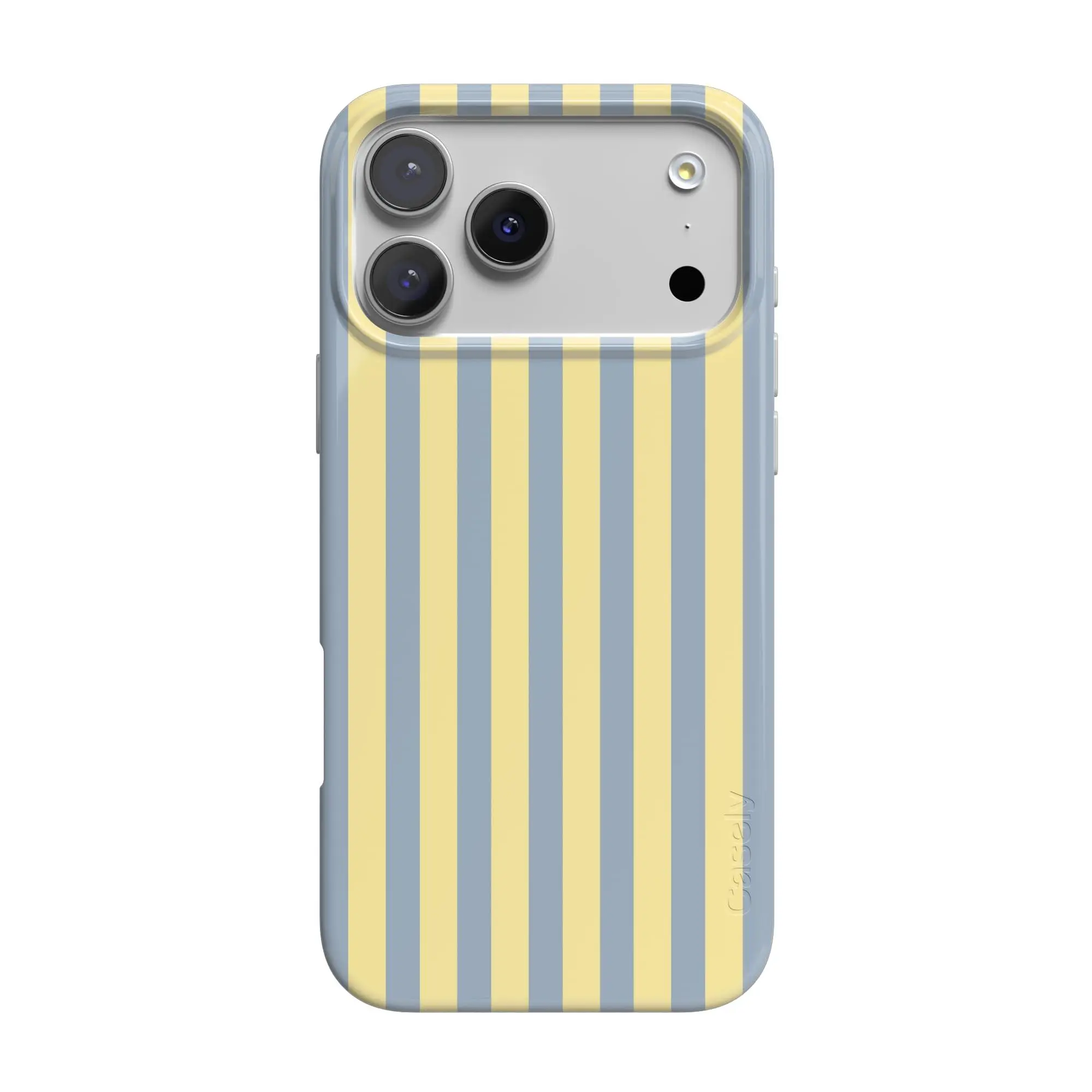 Casely iPhone 17 Pro Max Case | Coastline Stripes | Blue & Yellow | Compatible with MagSafe | Classic Ultra Thin Design