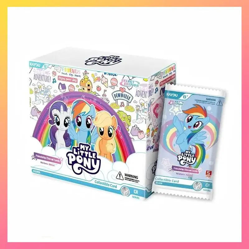 KAYOU My Little Pony Friendship Eternal Trading Cards - Rainbow Edition, English Series 1 Display Box with Series 1 Pack
