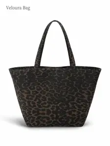 1pc Leopard Print Tote Bag Large Capacity Shoulder Bag Stylish Lightweight Handbag for Daily Commute, Shopping & Travel, Perfect Mother’s Day Gift