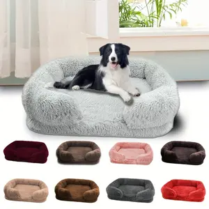 Removable And Detachable And Washable Pet Dog Sofa And Large Dog Bed, Suitable for All Seasons, Dog House, Cat House, Pet House, Pet Bed Sofa, Comfortable And Soft Cat Sofa Bed with Raised Edges, Detachable Plush Cover Dog Bed, Pet Bed