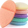 6Pcs Facial Sponges Set, Cleansing Puff, Colorful Facial Sponges for Face Wash, Reusable Makeup Remover Exfoliating Pads for Daily Cleansing