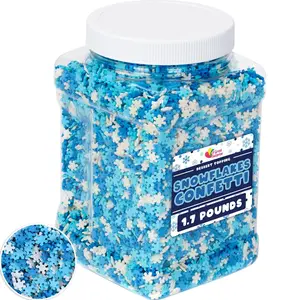 Snowflake Confetti Sprinkles - 1.7 Pounds - Winter Sprinkle Mix, Great for Baking Cookies, Cakes, Cupcakes and More!