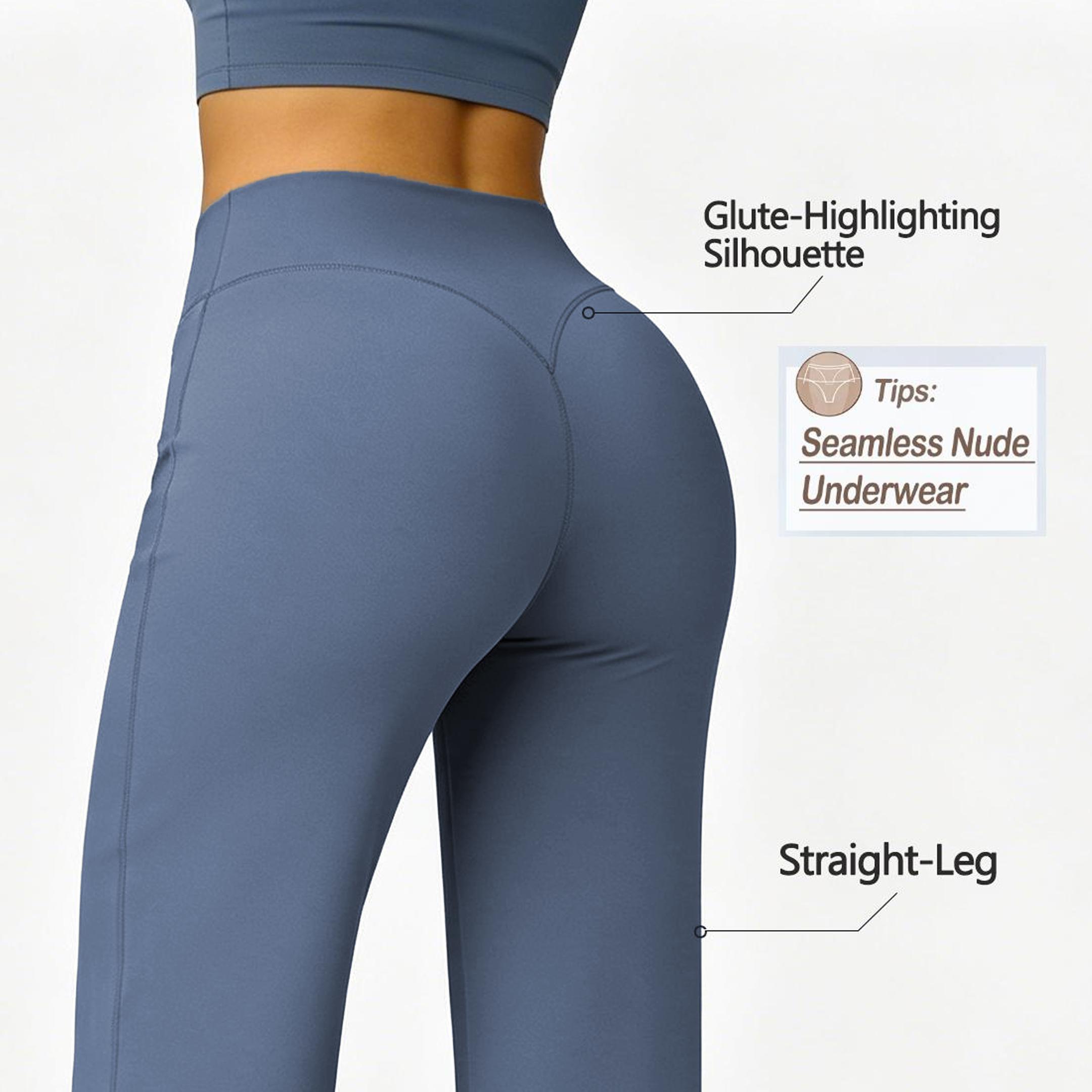 DEEFY Sav Wide Leg Pants Mid Waisted Flare Leggings for Women Tummy Control Butt Lifting Yoga Pants Workout Gym Lounge Pants