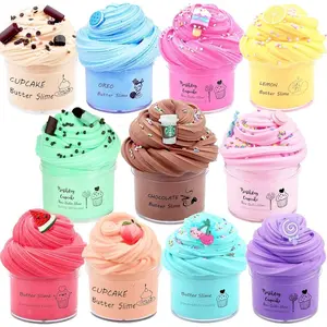 Butter Slime Kit for Girls and Boys 11pack with Scent,Stretchy and Non-Sticky,Stress Relief Fidget Toy,Birthday Gift and Party Favors Easter Basket Stuffers Christmas Party Supplies