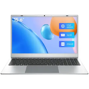 15.6" Student Laptop 16GB RAM 256GB SSD Intel 6500Y,  FHD IPS Display WiFi 5 Bluetooth 5.0 Slim Portable Notebook Computer for College Zoom Classes Remote Work Home Office & Daily Use Silver