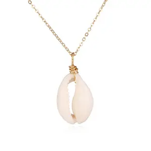 Shell Necklace with Gold Plated