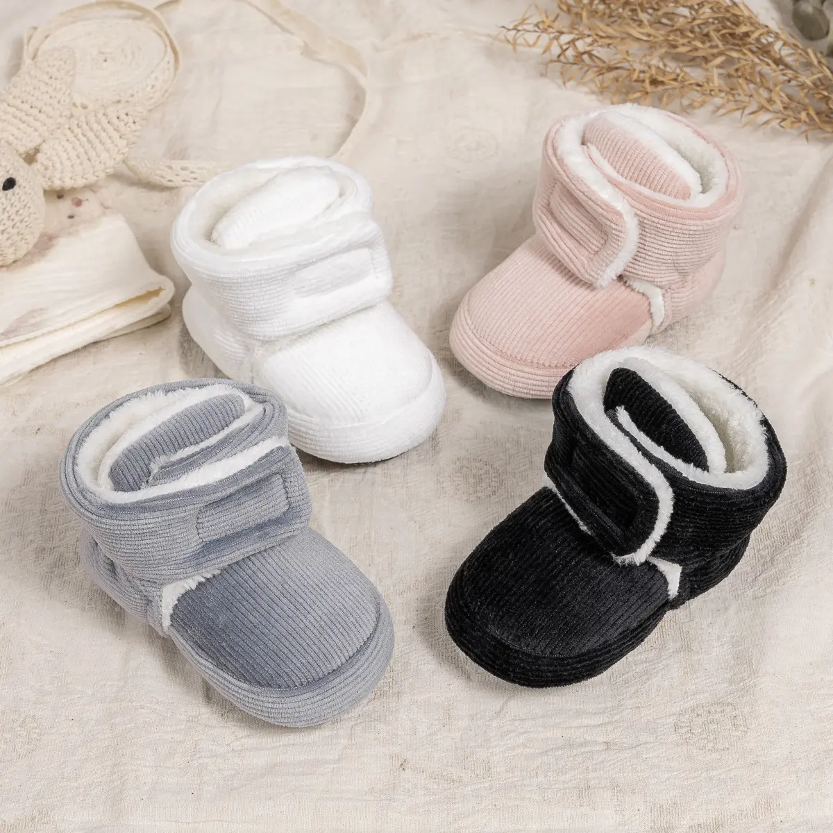 SMYLX Toddler Prewalker Kids Shoes - 0-1 Year Infant Winter Boots, Soft Sole, Non-Slip, Unisex Comfortable Safety First Steps Footwear for Baby Boys & Girls, Prewalker Shoes, Gentle Cushion, Unisex Toddler Fit, 1 Pair, 0-1Year