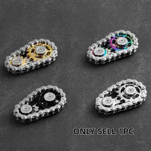 Sprockets Chain Fidget Toy, Desk Meeting Gadget Gift for Adhd, Add, Autism, Stress & Anxiety Relief, Perfect Office & Home Use, Stress Relieving Accessory
