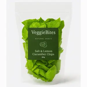 Salt & Lemon Cucumber Chips 80g Snack
