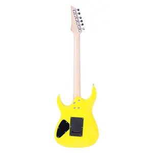 Novice Entry Level 170 Electric Guitar HSH Pickup Bag Strap Paddle Rocker Cable Wrench Tool Yellow