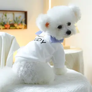 Embroidered Two-Piece Pet Clothes, Suitable for Dogs and Cats, Teddy Bichon Pomeranian Yorkie Poodle Small Dog Apparel